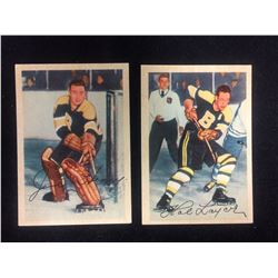 1953-54 Parkhurst (#86 HENRY, #87 LAYCOE)