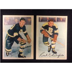 1953-54 Parkhurst (#88 PIERSON, #89 CHEVREFILS)