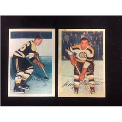 1953-54 Parkhurst (#93 LABINE, #96 DUMART)