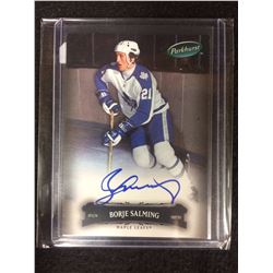 2006-07 Parkhurst Maple Leafs Hockey Card #109 Borje Salming (AUTO)