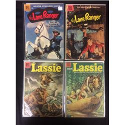 LONE RANGER & LASSIE COMIC BOOK LOT