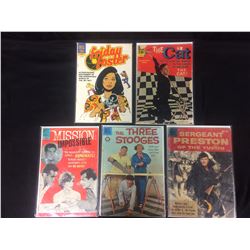 VINTAGE DELL COMIC BOOK LOT (FRIDAY FOSTER, THE CAT, MISSION IMPOSSIBLE & MORE...)