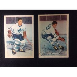 1953-54 Parkhurst (#8 THOMSON, #10 NESTERENKO)