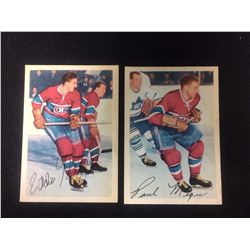 1953-54 Parkhurst (#20 MAZUR, #21 MEGER)