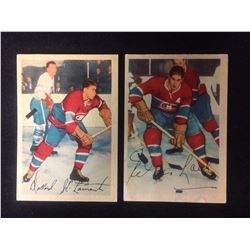 1953-54 Parkhurst (#23 LAURENT, #31 LACH)