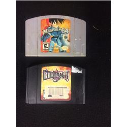 NINTENDO 64 VIDEO GAME LOT (MEGA MAN, ROAD RASH)