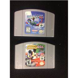 NINTENDO 64 VIDEO GAME LOT (PILOT WINGS, MICKEY'S SPEEDWAY USA)