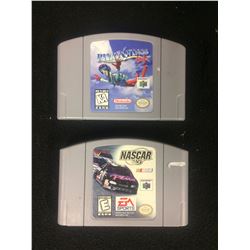 NINTENDO 64 VIDEO GAME LOT (PILOT WINGS, NASCAR 99)
