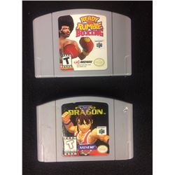 NINTENDO 64 VIDEO GAME LOT (READY 2 RUMBLE BOXING, FLYING DRAGON)