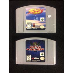 NINTENDO 64 VIDEO GAME LOT (AUTOMOBILI LAMBORGHINI, BODY HARVEST)
