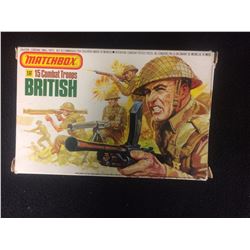 VINTAGE 1/32 SCALE MATCHBOX 1983 BRITISH COMBAT TROOPS COMPLETE