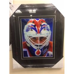 GRANT FUHR SIGNED 14" X 18" FRAMED & MATTED PHOTO W/ COA