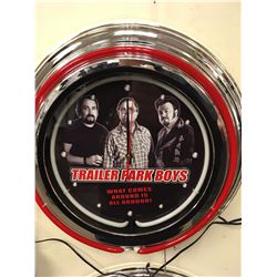TRAILER PARK BOYS NEON WALL CLOCK
