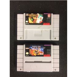 SUPER NINTENDO VIDEO GAME LOT (SUPER CAESARS PALCE & POPULOUS)