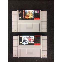 SUPER NINTENDO VIDEO GAME LOT (PAWS OF FURY & STANLEY CUP HOCKEY)