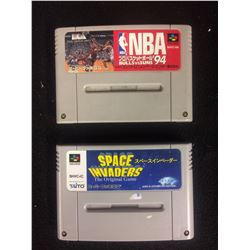 SUPER FAMICOM NBA 94 & SPACE INVADERS (JAPAN IMPORT)