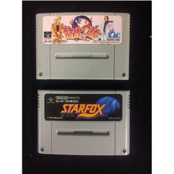 STAR FOX & ART OF FIGHTING RYUKO Nintendo Super Famicom GAMES Japan