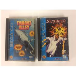 SEGA CD VIDEO GAME LOT (TOMCAT ALLEY, SILPHEED)