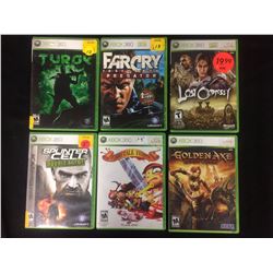 XBOX 360 VIDEO GAME LOT (SPLINTER CELL, FARCRY, GOLDEN AXE & MORE...)