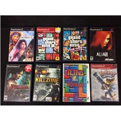 PLAY STATION 2 VIDEO GAME LOT (KILL ZONE, PRIMAL, GRAND THEFT AUTO)