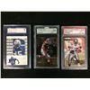 Image 1 : GRADED NFL FOOTBALL TRADING CARDS LOT (SMITH, DAVIS, WILLIAMS)