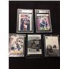 Image 1 : FOOTBALL TRADING CARDS LOT (DAVIS, SANDERS, LEONARD & MORE...)