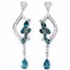 Natural London Blue Topaz Earrings