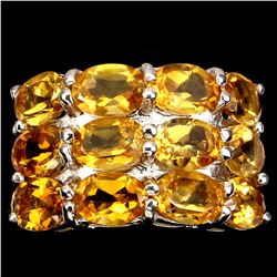 Natural  Yellow Citrine 35 Carats Ring