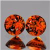 Natural Mandarin Orange Spessartite Garnet Pair - FL