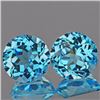 Natural Top Sky Blue Topaz Pair 8.00 MM