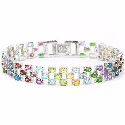 Natural Multi Gemstone 115 Carats Bracelet