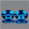 Natural Natural Swiss Blue Topaz Pair 9x6 mm - VVS