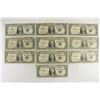 Image 1 : 10 ASSORTED 1957 $1 SILVER CERTIFICATES