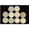 Image 1 : 10 ASSORTED MEXICO .100 SILVER PESOS 1959-1964