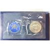 Image 1 : 1972-S  IKE SILVER DOLLAR UNCIRCULATED (BLUE PACK)