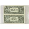Image 2 : 2-2003-A $1 FRN'S LOW CONSECUTIVE SERIAL 'S UNC