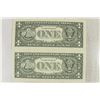 Image 2 : 2-2003-A $1 FRN'S LOW CONSECUTIVE SERIAL 'S UNC