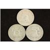 Image 2 : 1949-D,53-D & 63-D FRANKLIN HALF DOLLARS