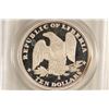 Image 2 : 2000 LIBERIA SILVER $10 MORGAN PCGS PR69