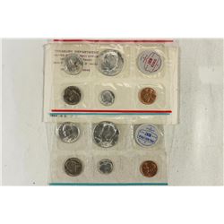 SILVER 1964 US MINT SET (UNC) P/D (WITH ENVELOPE)