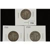 Image 1 : 1925,26 & 29 STANDING LIBERTY QUARTERS