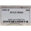 Image 3 : 1962-D FRANKLIN HALF DOLLAR PCGS MS64