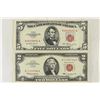 Image 1 : 1963 $2 AND 1953 $5 RED SEAL US NOTES