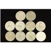 Image 2 : 10 ASSORTED MEXICO .100 SILVER PESOS 1957-1966