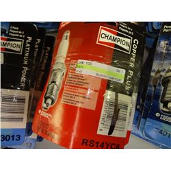 Lot of 6 Champion 2 Pack  Spark Plugs RS14YC6