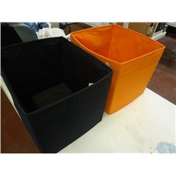 Lot of 2 Storage Containers