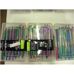3 Packs of 30 pens