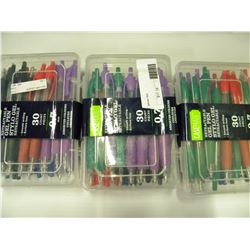 3 packs of 30 Pens