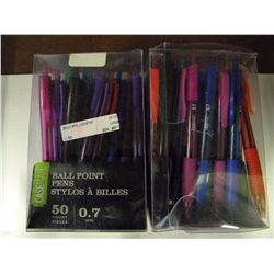 2 Packs of 50 Pens