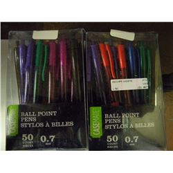 2 Packs of 50 Pens